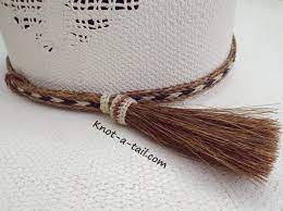 Horsehair Hat Band Single Side Tassel Cinnamon Brown Etsy Hat Band Horse Hair Horse Hair Jewelry