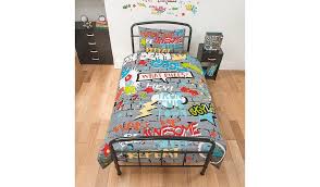 George Home Graffiti World Single Duvet Home Garden George At Asda Kids Bedroom Accessories Graffiti Bedroom Kids Bedding Sets