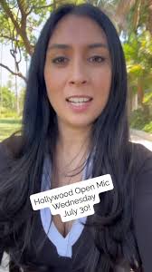 July 30 is our next Hollywood Open Mic! Reserve your spot in our link in  bio… it’s FREE! Just need your full name and any guests you want to bring.  See you there 😊