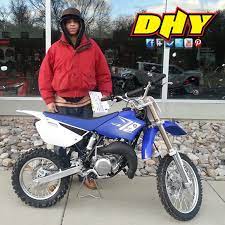 Congratulations To Ryan From Deptford Who Is Picking Up His Shinny New 2013 Yamaha Yz85 Thanks For Making Your Purchase At Dhy Used Motorcycles Bike Blackwood
