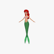 Mermaid 3d Model Ad Mermaid Model Pop Art Design Mermaid 3d Model