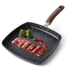 10 best square griddle pans may 2021 results are based on. Caannasweis Griddle Pan Granite Flat Grill Pan For Stove Tops Nonstick Stone Pan Square Griddle Pan Induction Compatible 9 5 Inch In Dubai Uae Whizz Grill Pans