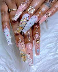 cathysnails on instagram tag someone who loves rosegoldnails nudenails nutnails dm us to purchase nut color acrylic a nagel bling coole nagel nagel gel