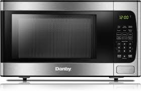 Capacity countertop microwave oven with auto and time defrost, in stainless steel. Depth 14 14 9 Microwaves