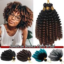 20 braids for curly hair you need to copy rn. Natural Jamaican Bounce Jumpy Wand Curly Afro Crochet Braiding Hair Extensions Ebay
