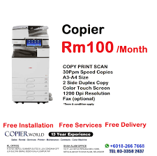 Harga yang dijual adalah mengikut harga kedai tersendiri. Harga Fotokopi Price List Malaysia Copier World Malaysia