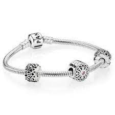 Bracciale Amore Amicizia Silver Necklace Set Charm Bracelet Silver
