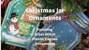 Find free plastic canvas patterns here. Christmas Jar Ornaments Cross Stitch Plastic Canvas Youtube