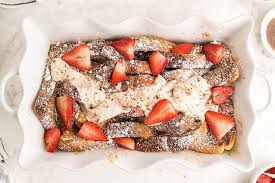 In another large bowl, combine the cherries, orange juice and sugar. Tiramisu French Toast Casserole Bake With Sweet Cream Xoxobella