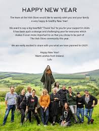 Merry christmas and a happy new year! The Irish Store Happy New Year From Lulu The Irish Store Team Milled
