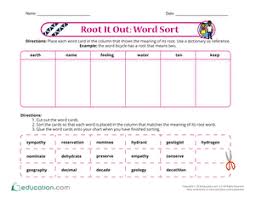 Learn vocabulary, terms and more with flashcards, games and other study tools. Root Words Printable Worksheets Education Com