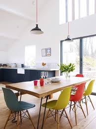 Love The Pops Of Colour Eames Dining Interior Eames Dining Chair