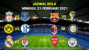 Salah satu laga yang akan disiarkan sctv adalah atletico madrid vs chelsea pada rabu (24/2/2021) dini hari wib. Jadwal Bola Malam Ini Minggu 21 Februari 2021 Live Tv Youtube