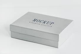 Download Premium Psd Of Classic Gray Gift Box Mockup 525563 In 2020 Box Mockup Mockup Free Mockup
