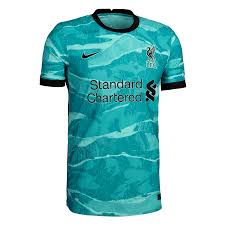 Nikefc liverpool authentic trikot home 2020/2021. Nike Liverpool Fc Herren Auswarts Trikot Authentic 2020 21 Turkis Schwarz Fussball Shop