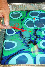 Marbling With Acrylic Paint On Fabric Clara Nartey Unlock Your Creative Potential Acrylic Paint On Fabric Fabric Painting Fabric Painting Techniques