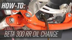 How To Change The Oil On A Beta 300 Rr Youtube