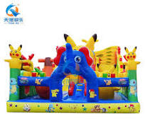 Top Selling Commercial Popular Poke-mon Factory Price PVC Inflatable Bounce  House for Kids and Adults