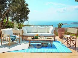55 Idees Deco Pour S Amenager Une Terrasse Canon Elle Decoration Mobilier Jardin Tapis Exterieur Et Table Basse Jardin