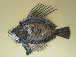 Pin By John Kale On Metal Art Animals Fish Steel Art Metal Art Cutlery Art