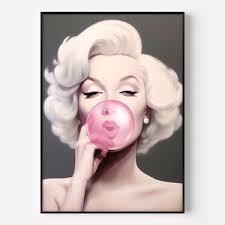 Buy Marilyn Monroe Wall Art, Mid Century Modern Pop Art, Rock Poster Online  in India
