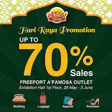 If you wish, see if a muslim friend will invite you to a festive hari raya haji feast or go to a slaughterhouse to buy. Freeport A Famosa Outlet New Market Hari Raya Promotion 28 May 2019 03 Jun 2019