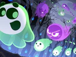 Dating back from 2016 is a halloween doodle where you play as a black cat named momo at magic cat academy. Google S 2018 Halloween Doodle Is Also Its First Multiplayer Game The Verge