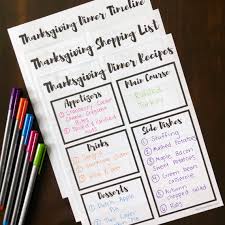 Make sure you have everything you need to roast a turkey and prepare all the trimmings for the big feast on thanksgiving day with our printable grocery list. How To Plan Thanksgiving Dinner With Free Printables Let S Live And Learn