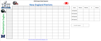 Excel Spreadsheets Help Super Bowl Squares Template 2018 Superbowl Lii G Superbowl Squares Super Bowl Templates