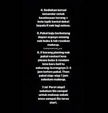 Tapi masih ada beberapa persediaan yang anda perlu ambil berat. 14 Tips Untuk Bakal Pengantin Supaya Tak Kalut Last Minute