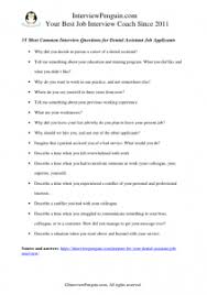 Check spelling or type a new query. 15 Most Common Dental Assistant Interview Questions Answers
