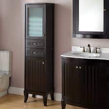 Find many great new & used options and get the best deals for modern wooden bathroom cabinet tall tower shelf cupboard storage toilet unit at the best online prices at ebay! Espresso Corner Linen Tower Bathroom Towel Storage Cabinet Tall Wooden Organizer Home Garden Bath