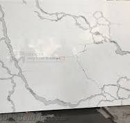 Engineered Calacatta Quartz Stone Slab with Natural Veins from China -  StoneContact.com