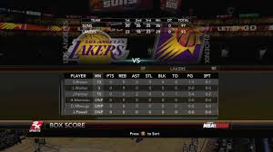 Watch suns vs lakers live online. Nba 2k10 Phoenix Suns Vs Los Angeles Lakers Playoff Game 3 Box Score Youtube