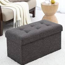 36w 36d 17h square storage ottoman. Gray Linen Linen Blend Ottomans Poufs You Ll Love In 2021 Wayfair