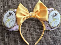 Beauty And The Beast Mickey Ears Belle Disney Ears Etsy