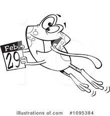 Show your kids a fun way to learn the abcs with alphabet printables they can color. Leap Day Clipart 1095384 Illustration By Toonaday