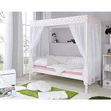 Das himmelbett stammt aus dem mittelalter. Himmelbett Weiss Rosa 310 Kiefer Weiss Weiss Rosa Stern Ticaa Mytoys