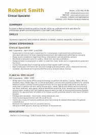 I have always been interested in criminology from an early age and have studied related subjects to it at both gcse and a level. Clinical Specialist Resume Samples Qwikresume