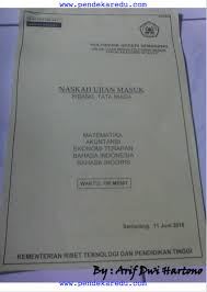 Download soal ujian mandiri universitas negeri semarang. Soal Umpn 2016 Tataniaga Polines Pendekar Edu