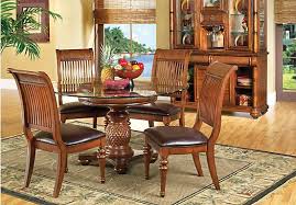 Shop For A Cindy Crawford Key West Dark Pine 5pc Pedestal Dining Room At Rooms To Go Find Dinin Round Dining Room Dining Room Sets Affordable Dining Room Sets