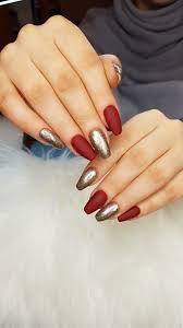Redgoldnails Red Gold Nails Czerwone Zlote Paznokcie Gold