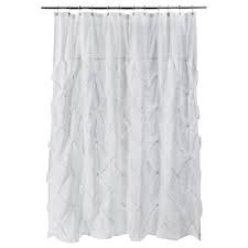 Pinch Pleat Shower Curtain Snow White Threshold Cotton Shower Curtain White Shower