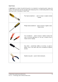 Modern craftspersons may also use measuring instruments and. K To 12 Pc Hardware Servicing Learning Module