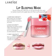 Produk ini menenangkan dan menyembuhkan kulit iritasi. Laneige Lip Sleeping Mask Pelembap Masker Bibir Laneige 3gr Original Shopee Indonesia