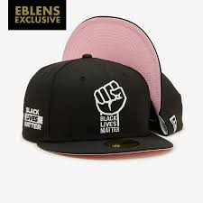 The originator of the true fitted. New Era Black Lives Matter 59fifty Pink Under Brim With Side Patch Fitted Hat