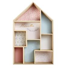 Pink And Blue House Shelf Maisons Du Monde Haus Moveis Casas