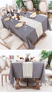 Beige Crochet Lace Table Runner With Tassel Cotton Wedding Decor Hollow Tablecloth Nordic Romance Table Cove In 2020 Lace Table Runners Lace Table Cotton Wedding Decor