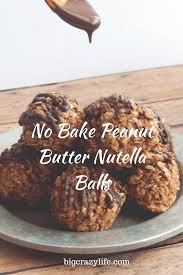 Easy No Bake Refrigerator Peanut Butter Nutella Balls Nutella Nobake Refridgeratorcookies Panut In 2020 Nutella Recipes Easy Peanut Butter Nutella Nutella Recipes
