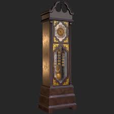 Merritt's antique clock shop offers fine american and european wall clocks, shelf clocks and grandfather clocks at reasonable prices. 3d Asset Retro Vintage Grandfather Clock Pbr Cgtrader